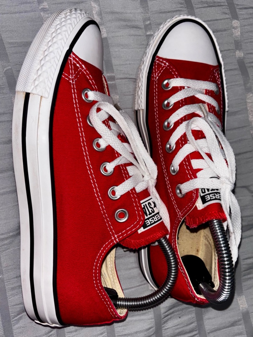 Converse All Star Red Low Top Sneakers - Picture 4 of 5